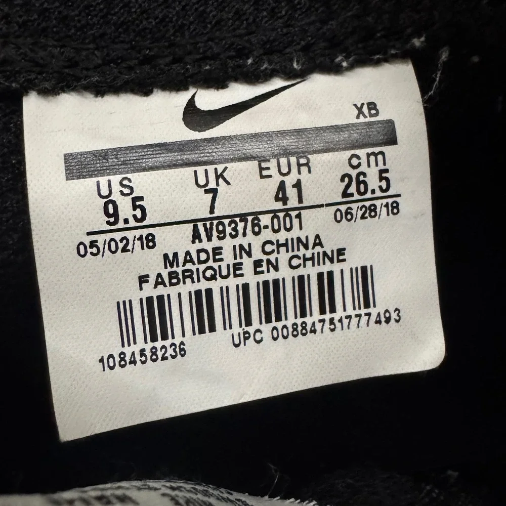 Nike Blazer Mid Suede Black White High Top Sneakers AV9376-001 Womens 9.5 Skater